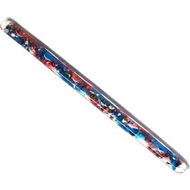 Jumbo Spiral Glitter Wand Hand Fidget Visual Stimulation Stress Relief Water Therapy Water Glitter Tubes for Kids, Teachers, Therapists, Sensory Room (Blue/Red)