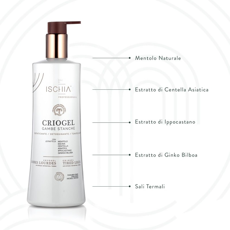 Ischia Eau Thermale [500 ml.] Criogel Gambe Stanche - Gel