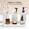 YMXYJM Bathroom Accessories Set, 4 Pcs Bathroom Accessory Set, Soap