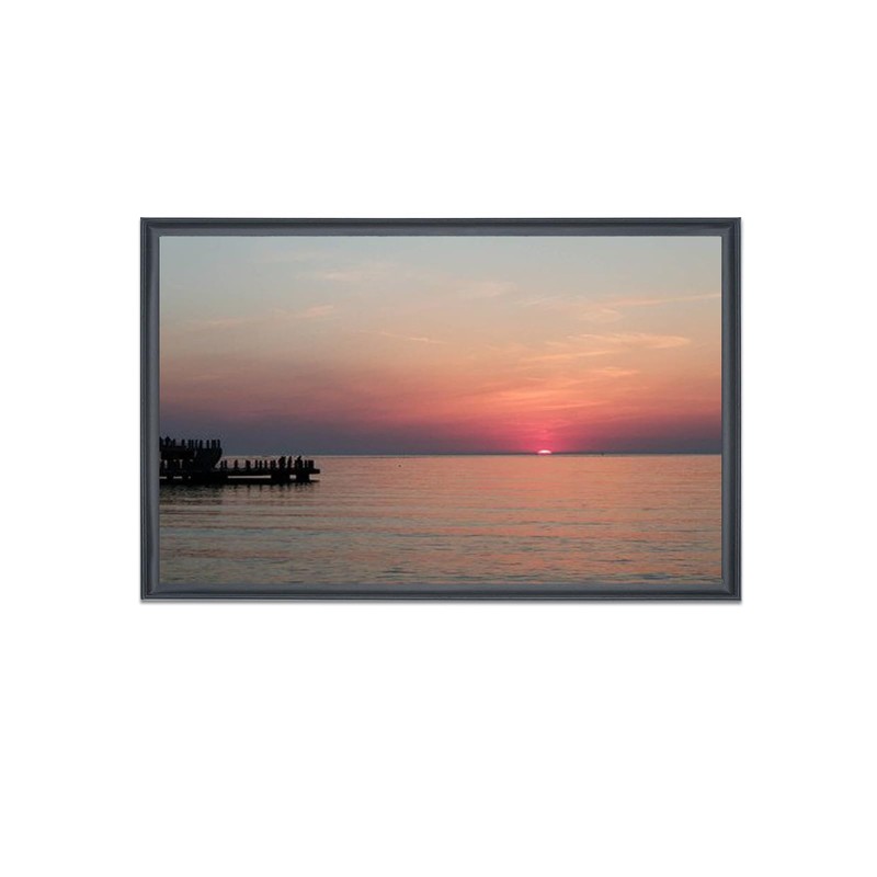 ASXBMIJO 21x30 inch Picture Frame Solid Wood Black,Suitable for Panoramic