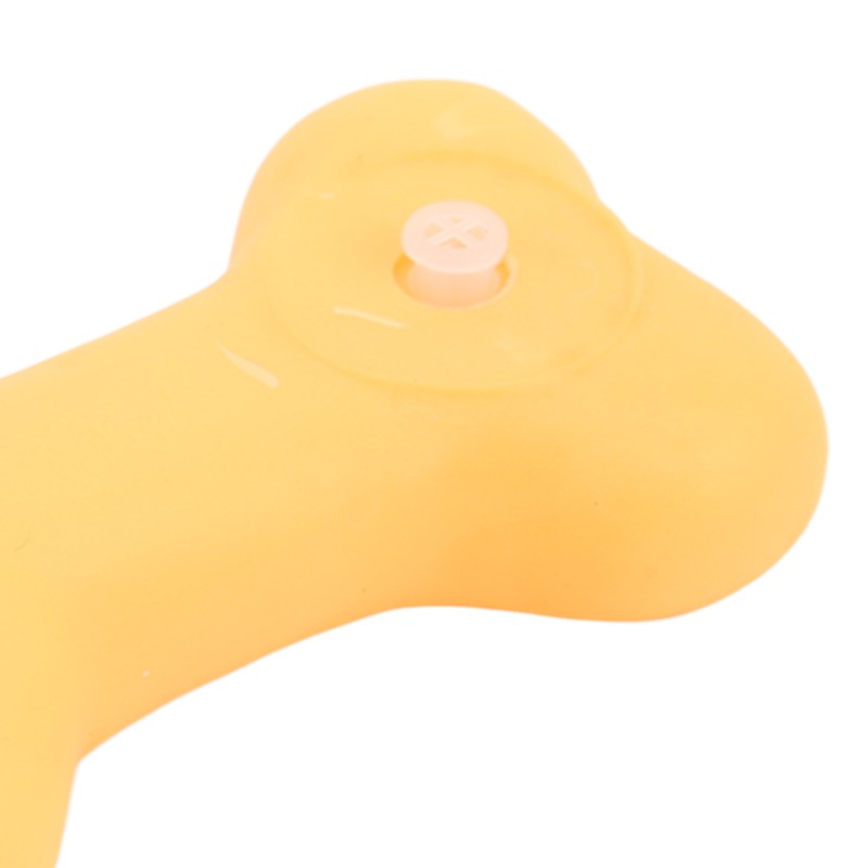 20pcs Rubber Dog Squeaky Bone Toy Teeth Cleaning Dog Bone