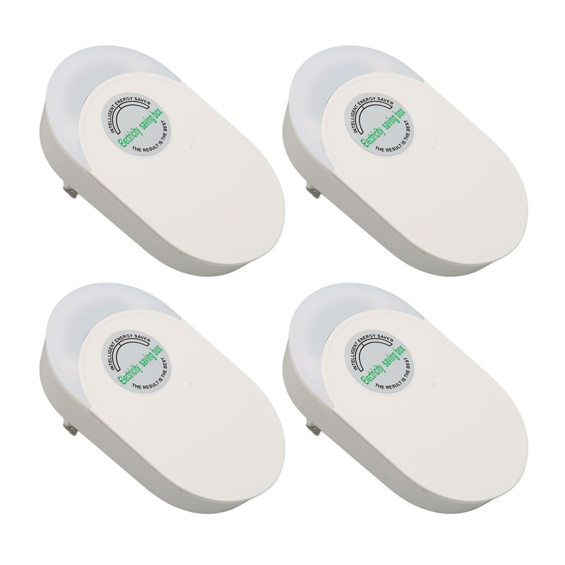 4Pcs Power Saver Safe Fireproof ABS Surge Protection Plug and