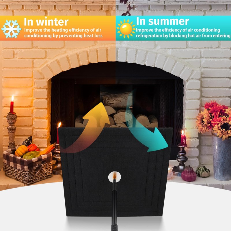 avvkfcmn Square Chimney Flue Plug for 16" x 16" –