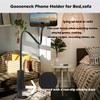 Selfdee Phone Holder for Bed, Gooseneck Clip Adjustable Phone Stand