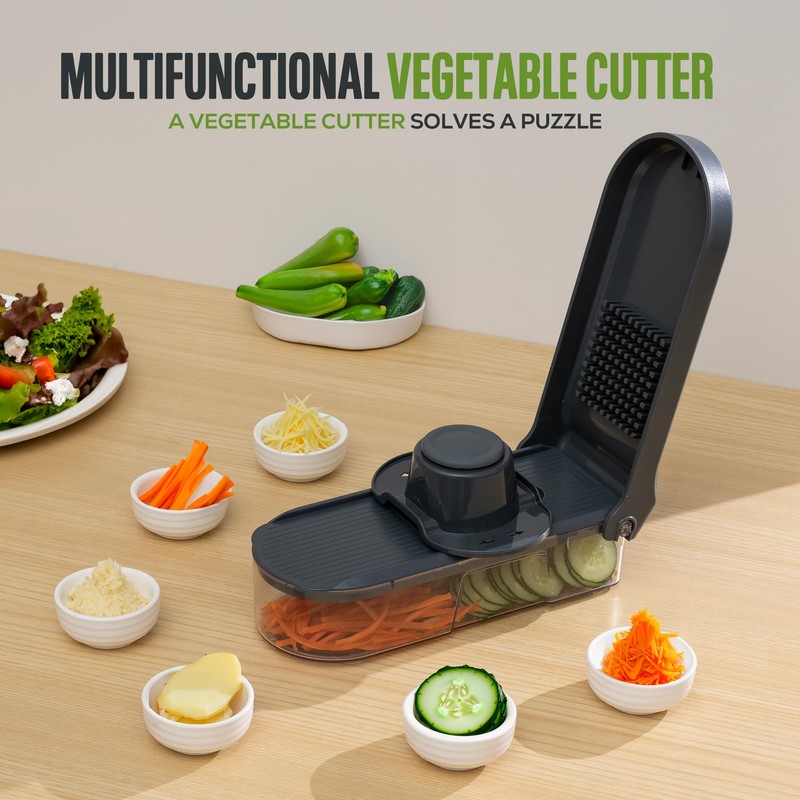 Vacream Heavy Duty 6-in-1 Vegetable Chopper & Mandoline Slicer |