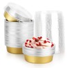 Beasea Disposable Pie Tins 4 Inch, 50 Pack Mini Tart