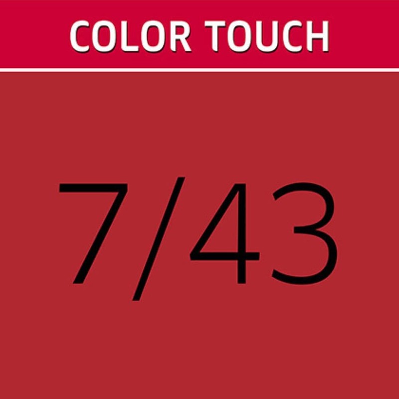 Wella Colour Touch 7/ 43 Medium Blonde Red Gold Pack