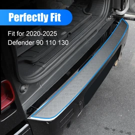 Rear Bumper Anti-Scratch Guard Compatible with Land Rover Defender 90 110 130 2025 2024 2023 2022 2021, Body Armor Protector Cover Trim Accessories