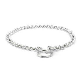 Ancol Heavy Dog Check Chain Pet Puppy Lightweight Sturdy Comfortable Adjustable Buckle Durable Obedience Training Sturdy Choke Collar 75cm - Size 10