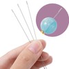 SmallCat 4 Pcs Metal Beading Needles, Steel Bead Crochet Hook,