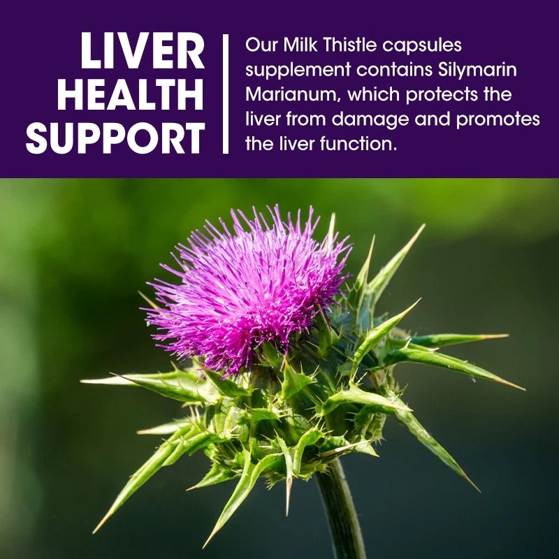 LUKAREE Liver Cleanse Detox Milk Thistle Extracts Silymarin, Artichoke, Dandelion,