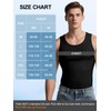 Odoland Men's 3 Pack Seamless Compression Shirt Body Shaper Vest,