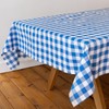 Talking Tables Fabric Large Blue Checkered Gingham Tablecloth Recycled Cotton