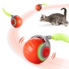 Potaroma Moving Ball Cat Toys with Feather Tail, Rechargeable 2025