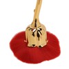 2pcs Rose Shape Nail Brush Dust Removal Thickened Die Cast