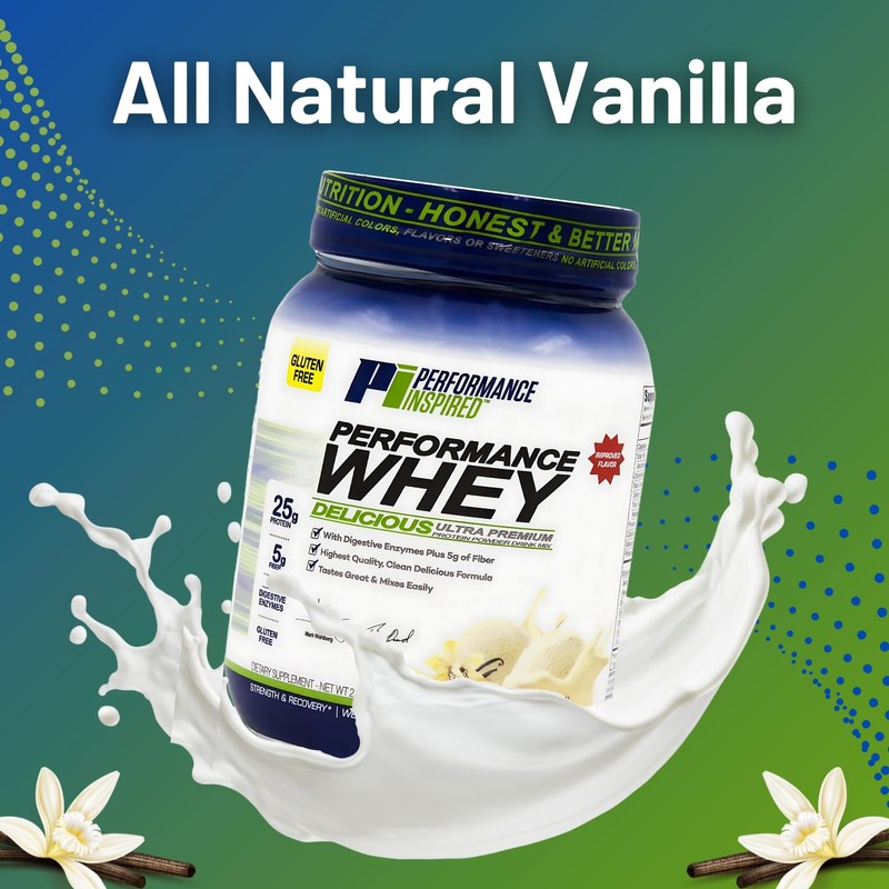PERFORMANCE INSPIRED Nutrition WHEY Protein Powder – All Natural –