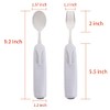 Pekokavo Adaptive Utensils Set, Angle Adjustable Arthritis Aid Silverware for
