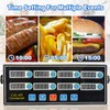 EVEDMOT Commercial 8 Channels Digital Kitchen Timer, Stainless Steel Calculagraph