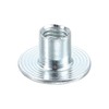 sourcing map M8 T-nuts, 12pcs Carbon Steel Tee Nut Round