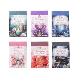 Miyouluna 6Pcs Vintage Ephemera Sticker Book Set, Washi Scrapbook Stickers for Junk Journal Supplies & DIY Crafting, Decorative Aesthetic Stickers, with Sticker Organizer