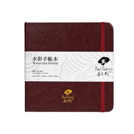 Paul Rubens Watercolor Paper Square Watercolor Drawing Paper Sketchbook 150x150mm 20 Sheets 100% Cotton 300g Medium Grit Acid Free Watercolor Journal for Sketching and Traveling