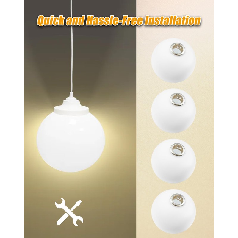 4 Inch Glass Light Globe Shade Fit for G9 Bulb