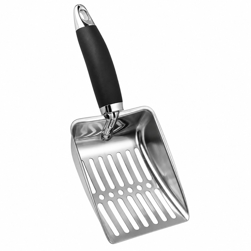 Stainless Steel Cat Litter Scoop for Easy Cleaning – Long