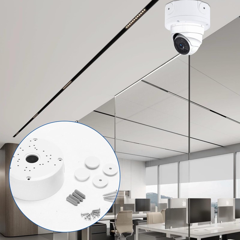 WANDGU 4 Pieces Camera Junction Box: Hemispherical Surveillance Camera Mounting