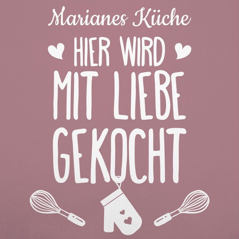 Geschenk mit Namen personalisiert by Shirtracer - Apron - Cooking