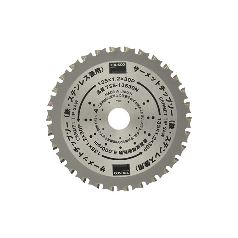 TRUSCO TSS-13530N Cermet Chip Saw 135X30P