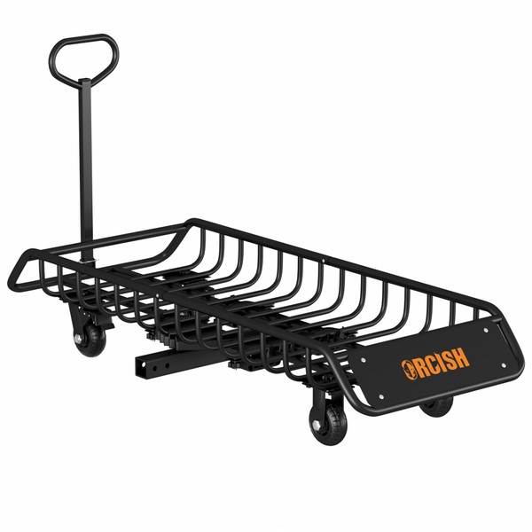 ORCISH 3 in1 Hitch Cargo Carrier/Roof Rack Basket/Heavy Duty Wagons Cart, 59" x23" x12" Trailer Hitch Cargo Carrier with Heavy Duty All-Terrain Tires/Foldable Design/450 Lbs Capacity/Fits 2" Receiver