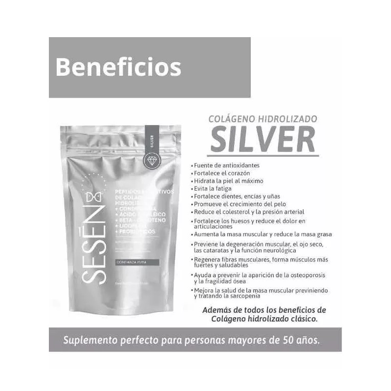 Sesen Silver Peptidos De Colágeno Hidrolizado Probiótico Sfn