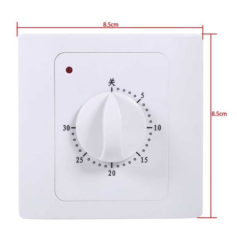 Visual 30 Minute Countdown Timer, AC 220V 10A Countdown Timer