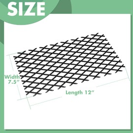 Memrita Fireplace Grate Ember Retainer 12" x 7.5",Solid Steel Ember Retainer for Grates for Most Fireplace,Fire Pits,Camping,Fireplace Aceessories