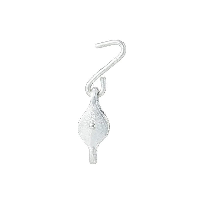 Merriway BH05880 Washing Line Rope Pulley with Hook, 32mm (1.14