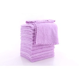 Spotted Play Baby Washcloths, 12 Piece (Violet Purple)