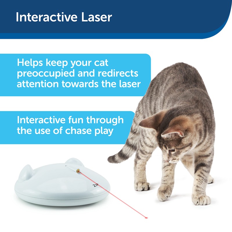 Petsafe Zip Automatic Laser Light, Interactive Playtime For Pets, White