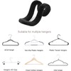 40 PCS No-Slip Velvet Clothes Hanger Connector Hooks,Space Saving Saver