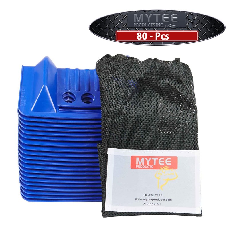 Mytee Products (80 Pack) 4" x 4" x 10" Blue