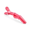 Juego de 10 clips de cocodrilo multicolor de plástico transparente
