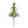 NKlaus Bell 'BIENVENUE A Bord', lightweight brass design, 15 cm