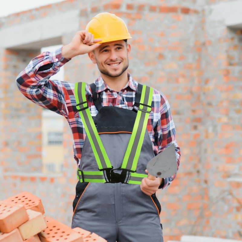 TQFlow Safety Vest, Reflective Vest, Fluorescent Vest, High Visibility, For