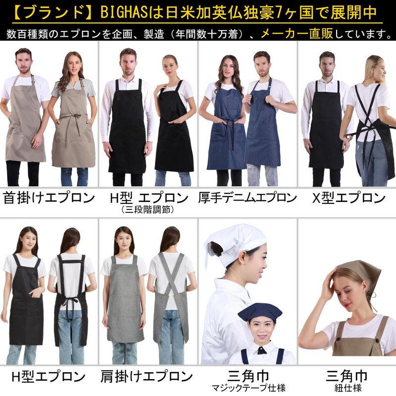 BIGHAS Apron, Body Cover, Easy to Put on and Take