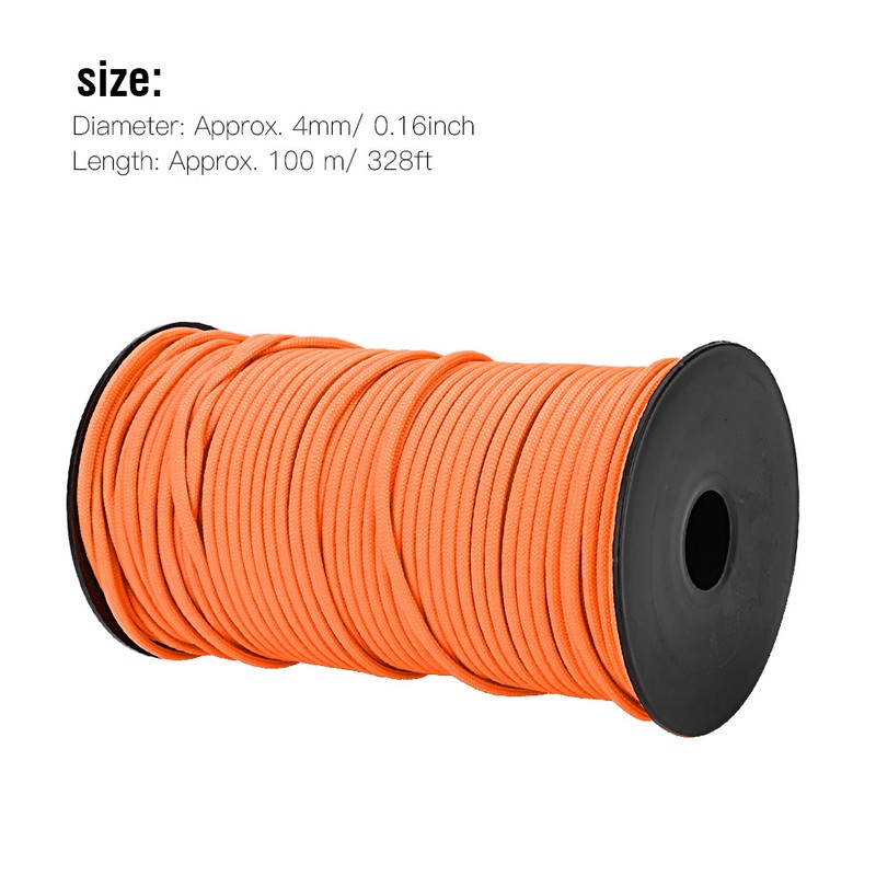 100m 9 Strands 4mm Heavy Duty Parachute Cord Lanyard String