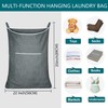 Space Saving Laundry Organizer -AUMA Over The Door Hanging Laundry