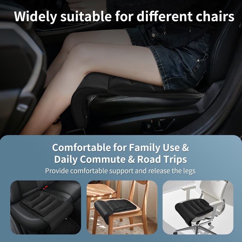 Car Seat Leg Rest Extender with Memory Foam Cushion and