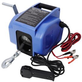 12V Trailer Winch Reversible Electric Winch For Boats up to 5000 lbs Rapid Mount