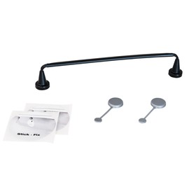 REENBERGS Magnetic Dish Cloth Rail Inside Sink Danish Design Made in Denmark (Regular Magnets for S/S Sink, Black Flexible PE)