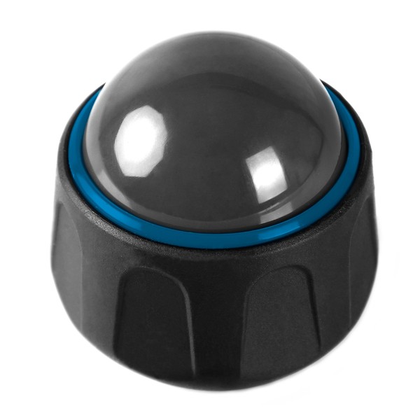 Teeter Massage Roller Ball for Gentle Massage, Deep Tissue Relief, Myofascial Release, Trigger Point Therapy (Charcoal/Blue)