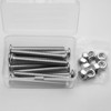 (10 pcs) M8 x 60mm Flat Round Hexagon Socket Head